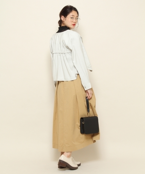 PAGEBOY（ページボーイ）の「レースハイネックノースリーブ（タンクトップ・レディース・オフホワイト/ブラック・FREE）」の8枚目の写真