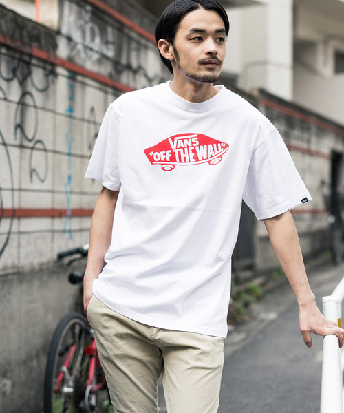 VANS（バンズ）の「VANS/ヴァンズ OTW Logo S/S T-shirts（Tシャツ/カットソー・メンズ・ホワイト系その他2/ピンク系その他/ブラック系その他/ホワイト系その他/ライトブルー・S/M/L）」の3枚目の写真