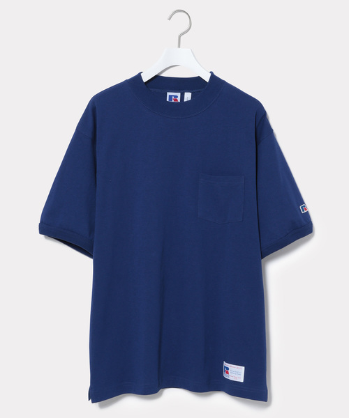 Russell Athletic（ラッセルアスレティック）の「【RUSSELL for ADAM ET ROPE'】モックネックTシャツ（Tシャツ/カットソー・メンズ・ホワイト/ネイビー/オレンジ・M/L）」の17枚目の写真