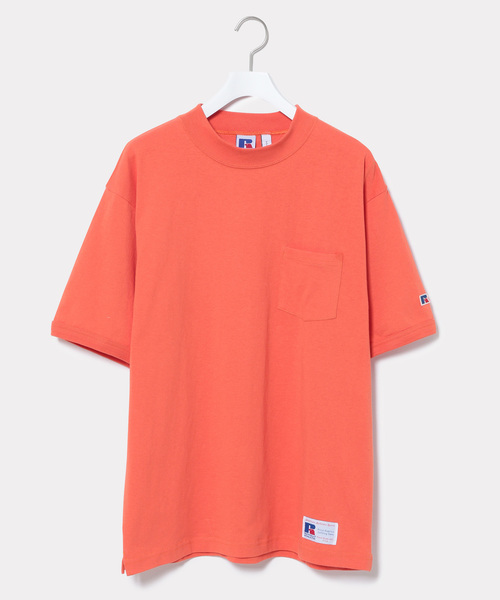 Russell Athletic（ラッセルアスレティック）の「【RUSSELL for ADAM ET ROPE'】モックネックTシャツ（Tシャツ/カットソー・メンズ・ホワイト/ネイビー/オレンジ・M/L）」の16枚目の写真