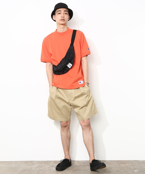 Russell Athletic（ラッセルアスレティック）の「【RUSSELL for ADAM ET ROPE'】モックネックTシャツ（Tシャツ/カットソー・メンズ・ホワイト/ネイビー/オレンジ・M/L）」の19枚目の写真