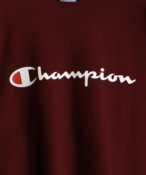 Champion(チャンピオン)の「Champion ( チャンピオン ) クルーネックロゴスウェット(スウェット・レディース・ナチュラル/ネイビー/ワインレッド・MEDIUM/SMALL)」の11枚目の写真