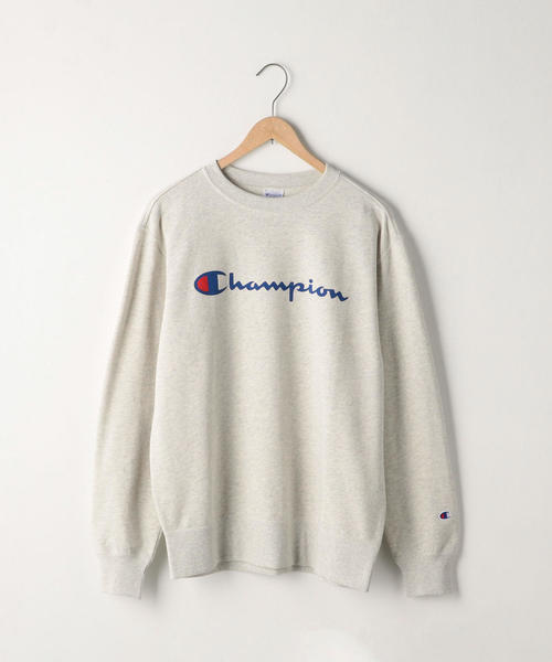 Champion(チャンピオン)の「Champion ( チャンピオン ) クルーネックロゴスウェット(スウェット・レディース・ナチュラル/ネイビー/ワインレッド・MEDIUM/SMALL)」の9枚目の写真