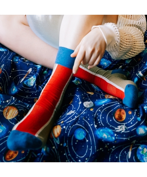 STUDIOUS（ステュディオス）の「【CHICSTOCKS(シックストックス)】CENTER LINE SOX/センターラインソックス（ソックス/靴下・メンズ・ベージュ/ブルー/ライトグレー・LARGE/SMALL）」の10枚目の写真