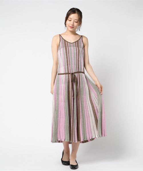 JILL STUART（ジルスチュアート）の「エモネニットキャミドレス（ワンピース・レディース・マルチ/ブルー・2）」の5枚目の写真