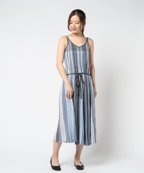 JILL STUART（ジルスチュアート）の「エモネニットキャミドレス（ワンピース・レディース・マルチ/ブルー・2）」の6枚目の写真