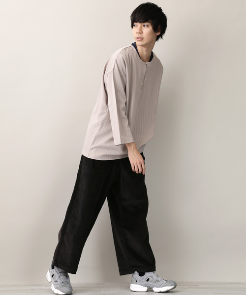 MONO-MART（モノマート）の「タックコーデュロイワイドパンツ 太畝コーデュロイパンツ（その他パンツ・メンズ・ブラック/ネイビー/ブラウン・M/L）」の12枚目の写真