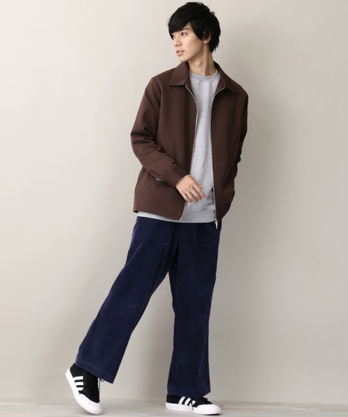 MONO-MART（モノマート）の「タックコーデュロイワイドパンツ 太畝コーデュロイパンツ（その他パンツ・メンズ・ブラック/ネイビー/ブラウン・M/L）」の14枚目の写真