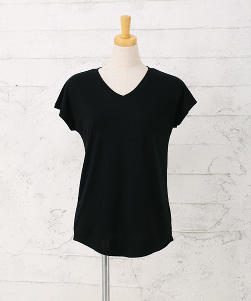 Girly Doll（ガーリードール）の「シンプルTEE（Tシャツ/カットソー・レディース・ホワイト系その他/ブラック系その他/グレー系その他/グリーン系その他/イエロー系その他/ホワイト系その他2/ブラック系その他2/グレー系その他2/グリーン系その他2/イエロー系その他2・FREE）」の5枚目の写真