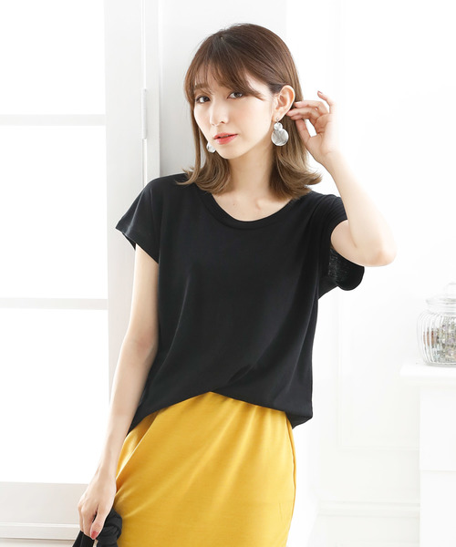 Girly Doll（ガーリードール）の「シンプルTEE（Tシャツ/カットソー・レディース・ホワイト系その他/ブラック系その他/グレー系その他/グリーン系その他/イエロー系その他/ホワイト系その他2/ブラック系その他2/グレー系その他2/グリーン系その他2/イエロー系その他2・FREE）」の19枚目の写真