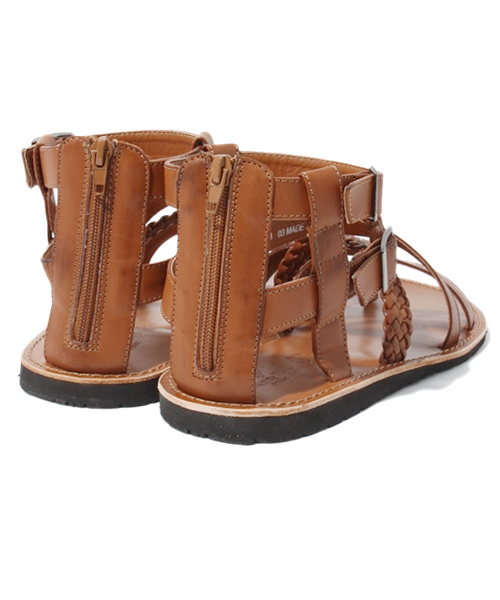 MEN'S BIGI（メンズビギ）の「グラディエーターサンダル/牛革×合成皮革（サンダル・メンズ・ブラック/ダークブラウン/キャメル・MEDIUM/LARGE）」の6枚目の写真