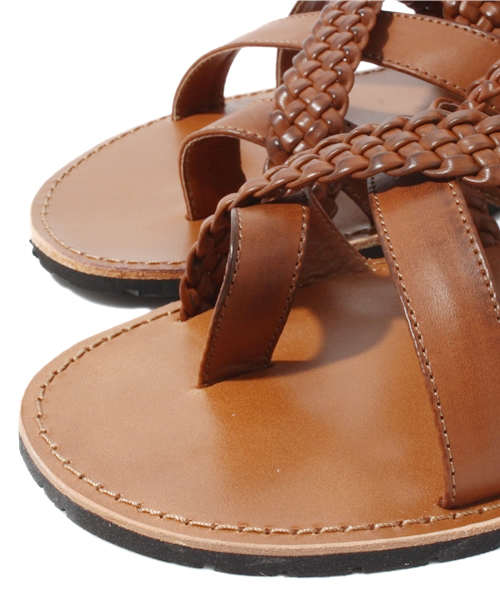 MEN'S BIGI（メンズビギ）の「グラディエーターサンダル/牛革×合成皮革（サンダル・メンズ・ブラック/ダークブラウン/キャメル・MEDIUM/LARGE）」の8枚目の写真