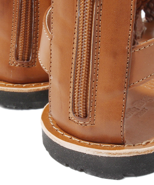 MEN'S BIGI（メンズビギ）の「グラディエーターサンダル/牛革×合成皮革（サンダル・メンズ・ブラック/ダークブラウン/キャメル・MEDIUM/LARGE）」の10枚目の写真