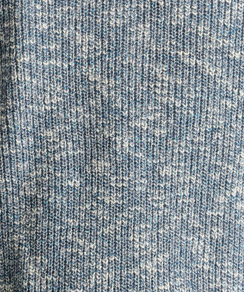 green label relaxing（グリーンレーベルリラクシング）の「SC マルチメランジ 畦 クルー ニット ◆（ニット/セーター・メンズ・ライトブルー/ナチュラル/オレンジ系その他・S/M/L）」の12枚目の写真