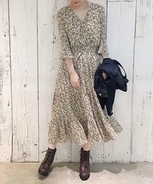 one after another NICE CLAUP | 【ZOZOTOWN限定】カシュクールティアードワンピース(ワンピース)