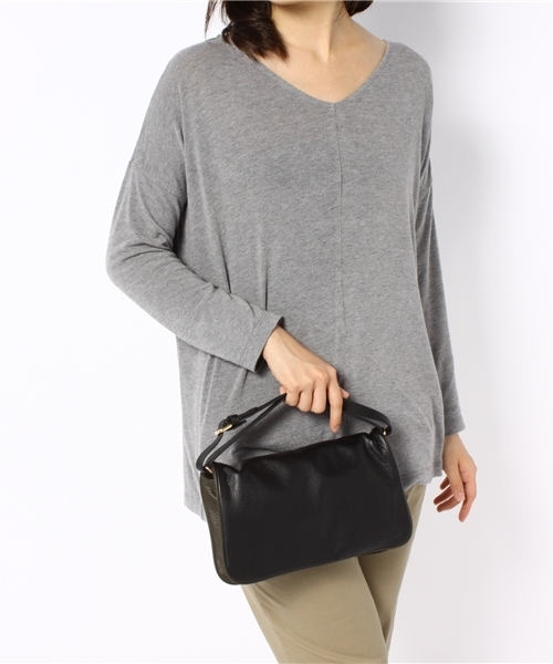 NANO universe（ナノユニバース）の「MARIA CARLA/3colorクラッチショルダー（クラッチバッグ・レディース・ブラック/チャコール・FREE）」の5枚目の写真