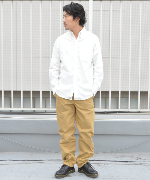 orSlow（オアスロウ）の「orSlow/オアスロウ MEN'S BUTTON DOWN SHIRTS（シャツ/ブラウス・メンズ・ホワイト/インディゴブルー・2/4/3）」の14枚目の写真