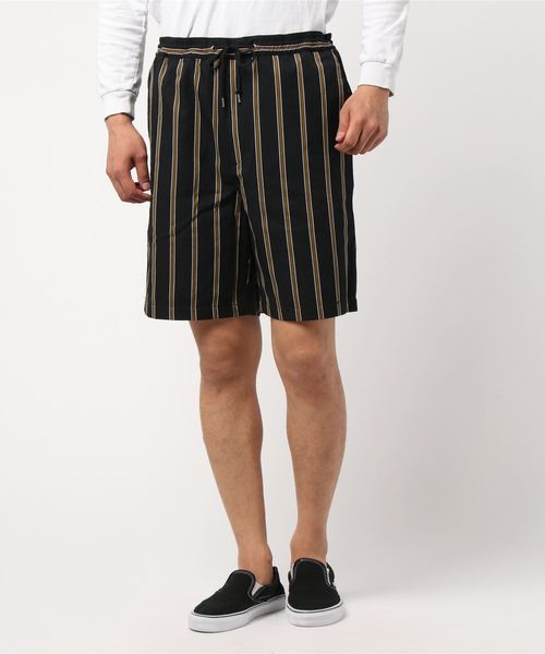 おしゃれスタ(オシャレスタ)の「レジメンタルストライプワイドシルエットショーツ(IR)(その他パンツ・メンズ・ブラック/ネイビー/ワインレッド・M/L/XL)」の17枚目の写真