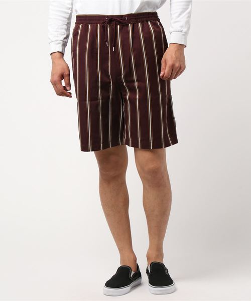 おしゃれスタ(オシャレスタ)の「レジメンタルストライプワイドシルエットショーツ(IR)(その他パンツ・メンズ・ブラック/ネイビー/ワインレッド・M/L/XL)」の19枚目の写真
