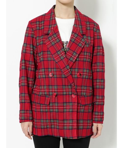 jouetie（ジュエティ）の「ダブルブレストジャケット（テーラードジャケット・レディース・レッド/オレンジ/グリーン・MEDIUM）」の19枚目の写真