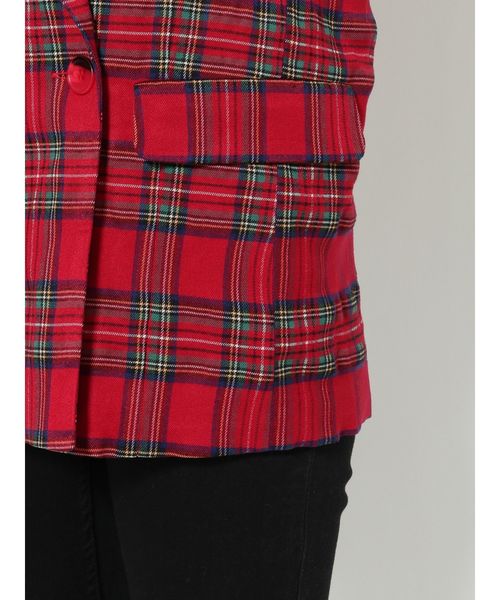 jouetie（ジュエティ）の「ダブルブレストジャケット（テーラードジャケット・レディース・レッド/オレンジ/グリーン・MEDIUM）」の14枚目の写真