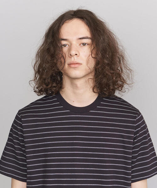 BEAUTY&YOUTH UNITED ARROWS(ビューティーアンドユースユナイテッドアローズ)の「BY ハイゲージ ピンボーダー Tシャツ(Tシャツ/カットソー・メンズ・ホワイト/ブラック/ベージュ・SMALL/MEDIUM/LARGE/X-LARGE)」の8枚目の写真