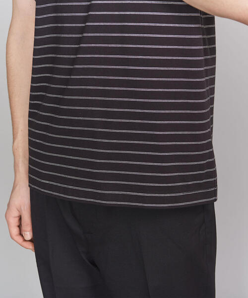 BEAUTY&YOUTH UNITED ARROWS(ビューティーアンドユースユナイテッドアローズ)の「BY ハイゲージ ピンボーダー Tシャツ(Tシャツ/カットソー・メンズ・ホワイト/ブラック/ベージュ・SMALL/MEDIUM/LARGE/X-LARGE)」の10枚目の写真