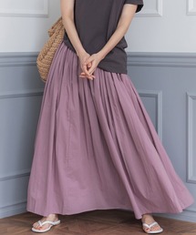 coca（coca） | ＼＼丈が選べる／／やわらかしわ感コットンフレアロングスカート(スカート)