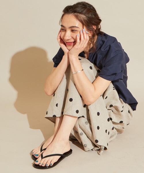 BEAUTY&YOUTH UNITED ARROWS（ビューティーアンドユースユナイテッドアローズ）の「BY∴ フェイクレザー トングサンダル о（サンダル・レディース・ブラック/シルバー/ライラック/ナチュラル/ゴールド/ブラウン/ライム/その他2/その他1・36/37/38/35）」の20枚目の写真