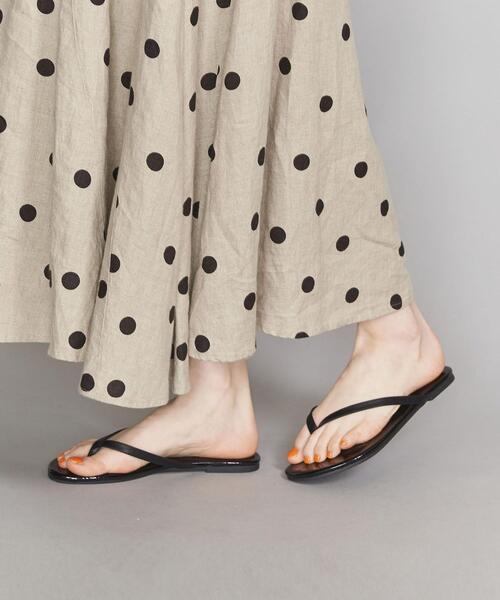 BEAUTY&YOUTH UNITED ARROWS（ビューティーアンドユースユナイテッドアローズ）の「BY∴ フェイクレザー トングサンダル ◆（サンダル・レディース・ゴールド/ライラック/ナチュラル/シルバー/その他2/ライム/ブラウン/ブラック/その他1・38/35/37/36）」の17枚目の写真