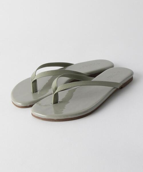 BEAUTY&YOUTH UNITED ARROWS（ビューティーアンドユースユナイテッドアローズ）の「BY∴ フェイクレザー トングサンダル ◆（サンダル・レディース・ゴールド/ライラック/ナチュラル/シルバー/その他2/ライム/ブラウン/ブラック/その他1・38/35/37/36）」の21枚目の写真