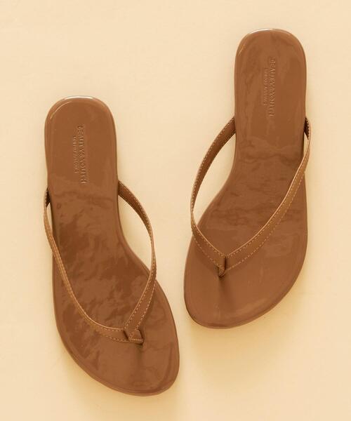 BEAUTY&YOUTH UNITED ARROWS（ビューティーアンドユースユナイテッドアローズ）の「BY∴ フェイクレザー トングサンダル ◆（サンダル・レディース・ゴールド/ライラック/ナチュラル/シルバー/その他2/ライム/ブラウン/ブラック/その他1・38/35/37/36）」の22枚目の写真