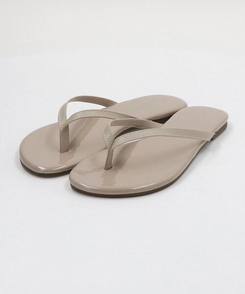 BEAUTY&YOUTH UNITED ARROWS（ビューティーアンドユースユナイテッドアローズ）の「BY∴ フェイクレザー トングサンダル ◆（サンダル・レディース・ゴールド/ライラック/ナチュラル/シルバー/その他2/ライム/ブラウン/ブラック/その他1・38/35/37/36）」の14枚目の写真