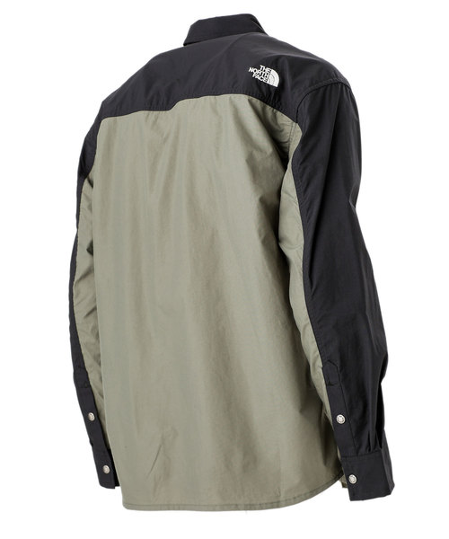 THE NORTH FACE（ザノースフェイス）の「THE NORTH FACE:L/S Nuptse Shirt（シャツ/ブラウス・メンズ・オレンジ/モスグリーン/ブルー/ブラック・LARGE/MEDIUM/SMALL/X-LARGE）」の12枚目の写真