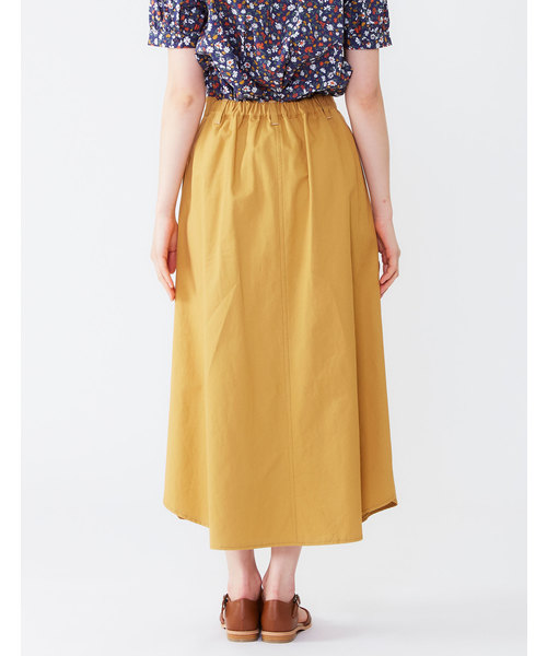 POU DOU DOU（プードゥドゥ）の「コットンツイルフロント釦スカート（スカート・レディース・ピンクベージュ/イエロー/ミント/ネイビー・3）」の13枚目の写真