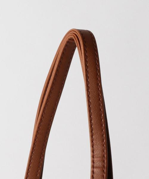 BEAUTY&YOUTH UNITED ARROWS（ビューティーアンドユースユナイテッドアローズ）の「BY PVC カーブハンドルショルダーバッグ -2WAY- о（ショルダーバッグ・レディース・ベージュ/ブラウン・FREE）」の18枚目の写真