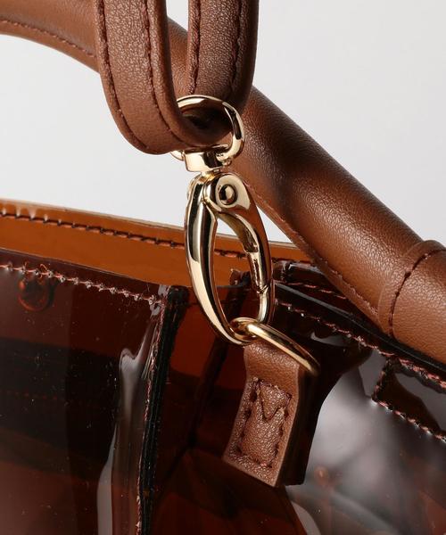 BEAUTY&YOUTH UNITED ARROWS（ビューティーアンドユースユナイテッドアローズ）の「BY PVC カーブハンドルショルダーバッグ -2WAY- о（ショルダーバッグ・レディース・ベージュ/ブラウン・FREE）」の20枚目の写真