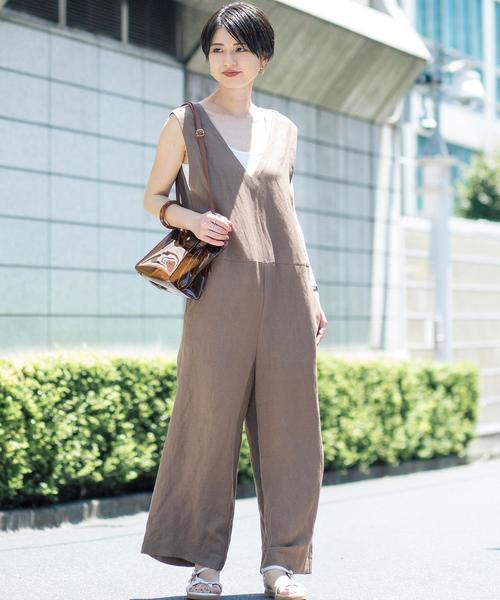 BEAUTY&YOUTH UNITED ARROWS（ビューティーアンドユースユナイテッドアローズ）の「BY PVC カーブハンドルショルダーバッグ -2WAY- о（ショルダーバッグ・レディース・ベージュ/ブラウン・FREE）」の15枚目の写真