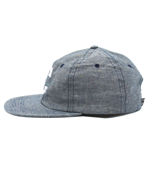 CHARI&CO（チャリアンドコー）の「CHARI&CO NYC 6 PANNEL CAP (P)（キャップ・メンズ・インディゴブルー・ONE SIZE）」の7枚目の写真