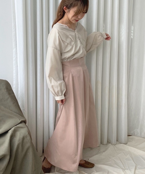 apres jour mignon(アプレジュールミニョン)の「バックデザインVブラウス【ZOZOTOWN限定アイテム】(シャツ/ブラウス・レディース・カーキ/オレンジ系その他/ライトベージュ・フリー)」の11枚目の写真