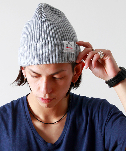 WEGO(ウィゴー)の「WEGO/サマーコットンニットキャップ(ニットキャップ/ビーニー・メンズ・ホワイト/ブラック/グレー/杢グレー/ネイビー/イエロー系その他/ピンク/レッド系その他/オレンジ・FREE)」の4枚目の写真