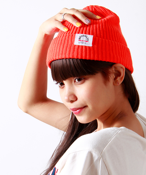 WEGO(ウィゴー)の「WEGO/サマーコットンニットキャップ(ニットキャップ/ビーニー・メンズ・ホワイト/ブラック/グレー/杢グレー/ネイビー/イエロー系その他/ピンク/レッド系その他/オレンジ・FREE)」の9枚目の写真