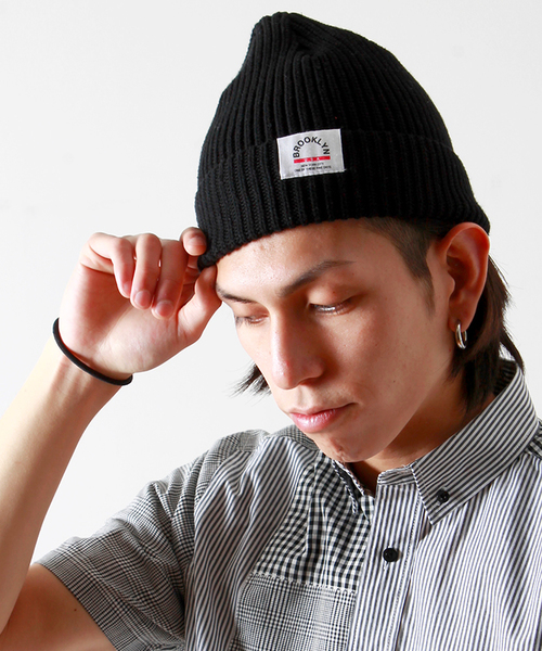 WEGO(ウィゴー)の「WEGO/サマーコットンニットキャップ(ニットキャップ/ビーニー・メンズ・ホワイト/ブラック/グレー/杢グレー/ネイビー/イエロー系その他/ピンク/レッド系その他/オレンジ・FREE)」の3枚目の写真