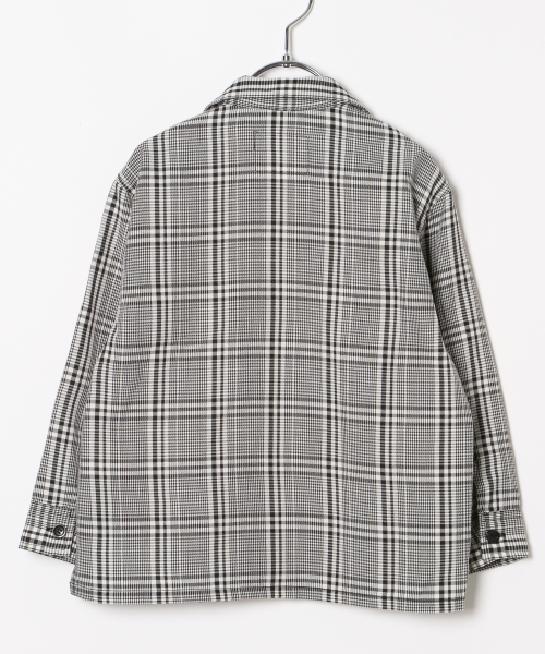 GLOBAL WORK（グローバルワーク）の「【キッズ】チェックカイキンシャツ長袖/844426（シャツ/ブラウス・キッズ・ベージュ/グレー・SMALL/MEDIUM/LARGE/X-LARGE/XX-LARGE）」の6枚目の写真