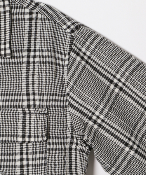 GLOBAL WORK（グローバルワーク）の「【キッズ】チェックカイキンシャツ長袖/844426（シャツ/ブラウス・キッズ・ベージュ/グレー・SMALL/MEDIUM/LARGE/X-LARGE/XX-LARGE）」の9枚目の写真