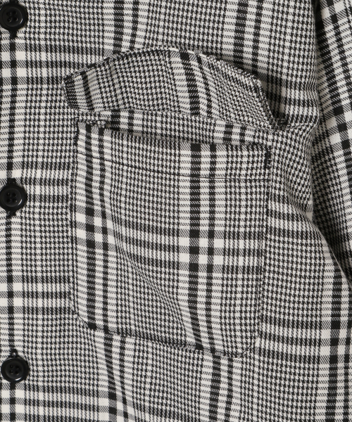 GLOBAL WORK（グローバルワーク）の「【キッズ】チェックカイキンシャツ長袖/844426（シャツ/ブラウス・キッズ・ベージュ/グレー・SMALL/MEDIUM/LARGE/X-LARGE/XX-LARGE）」の11枚目の写真