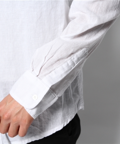 goa（ゴア）の「リネン混ウォッシュドシャツ（シャツ/ブラウス・メンズ・オフホワイト/キナリ/グレー系その他・FREE）」の8枚目の写真