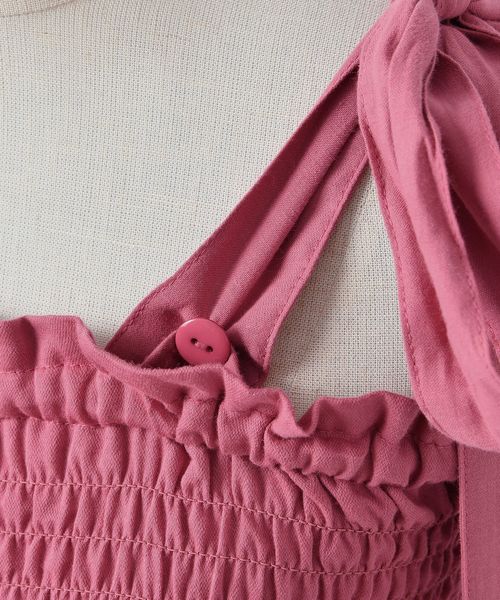 one after another NICE CLAUP（ワンアフターアナザーナイスクラップ）の「【titiy by NICE CLAUP】2wayロングワンピース（ワンピース・レディース・ブラウン/オフホワイト/ピンク・FREE）」の21枚目の写真