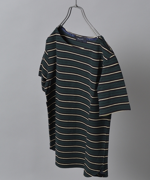 SHIPS JET BLUE（シップスジェットブルー）の「JB: ラッセル ボートボーダーカットソー（Tシャツ/カットソー・メンズ・ネイビー/グリーン/レッド/ブラック・SMALL/MEDIUM/LARGE）」の3枚目の写真