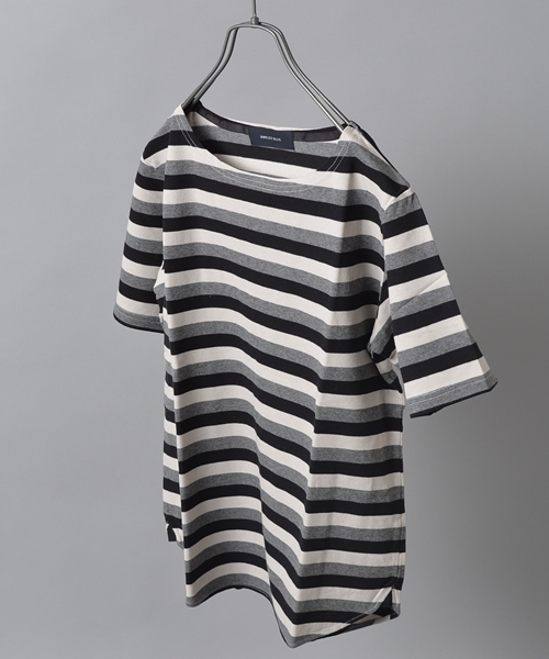 SHIPS JET BLUE（シップスジェットブルー）の「JB: ラッセル ボートボーダーカットソー（Tシャツ/カットソー・メンズ・ネイビー/グリーン/レッド/ブラック・SMALL/MEDIUM/LARGE）」の2枚目の写真